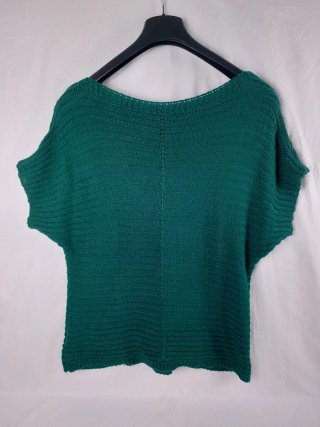 Maglione Maniche 3/4 Verde Smeraldo