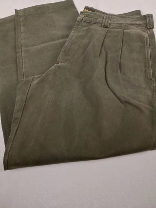 Pantaloni Schott Verdi Oliva Gamba Larga