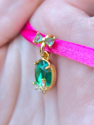 CHARM BRIDGERTON MARIPOSA CRISTAL VERDE