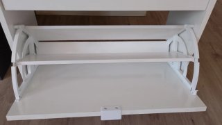 Zapatero blanco de 2 puertas