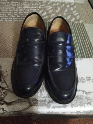 Zapatos de piel DAN JOHN negros Made in Italy