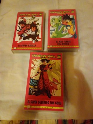 Lote 3 VHS Dragon Ball Z Películas Español