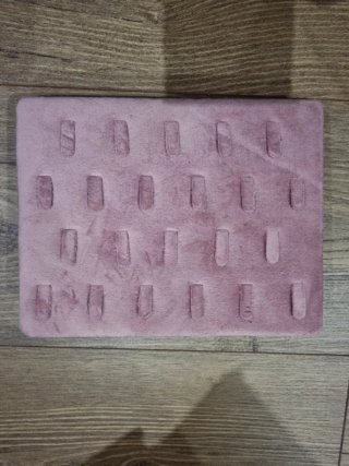 Organizador de anillos rosa