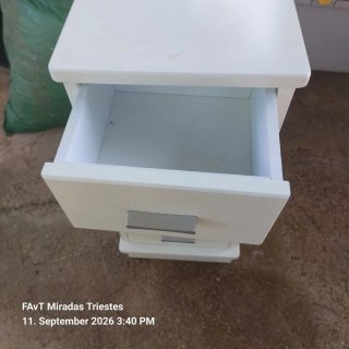 Cajonera estrecha blanca 4 cajones