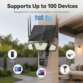 LIFEMOI Repetidor WiFi Solar 30W 300m 30000mAh Luz