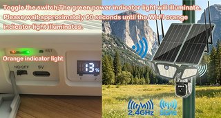 LIFEMOI Repetidor WiFi Solar 30W 300m 30000mAh Luz