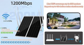 LIFEMOI Repetidor WiFi Solar 30W 300m 30000mAh Luz