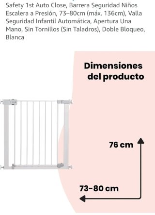 Barrera Seguridad Niños Safety 1st Blanca