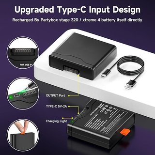CITYORK batería 7.4V 12000mAh Altavoz JBL Stage320