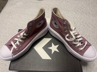 Botas Converse plataforma moradas