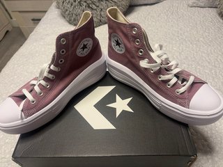 Botas Converse plataforma moradas