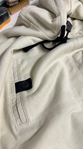Felpa Nike uomo panna cappuccio manica corta