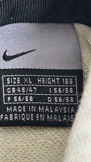 Felpa Nike uomo panna cappuccio manica corta