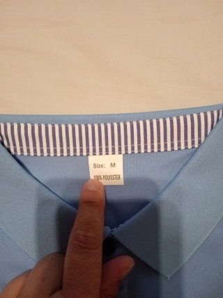 Polo azul claro nuevo Talla M