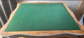 Mesa consola antigua convertible en mesa de juego