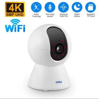Cámara IP WiFi KERUI 4K 8MP HD Interior