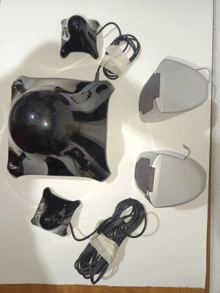 Subwoofer y Altavoces Negro/Plata