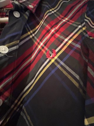 Vestido Camisero Fred Perry Tartán Multicolor