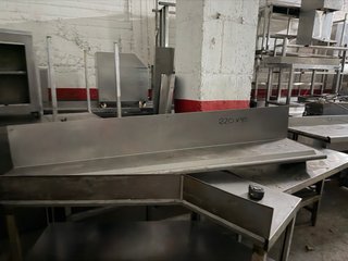 Balda acero inox 220x45