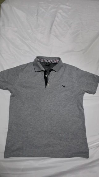Polo Emporio Armani Gris Talla M