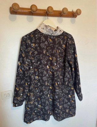 Blusa Zara Estampado Doodles Talla XL