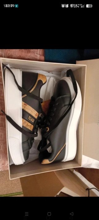 Scarpe donna Prima Classe nere e oro tg 39