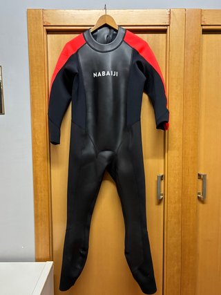 Traje Neopreno Nabaiji Mujer Negro/Rojo