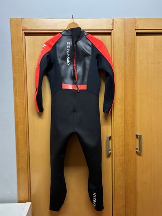 Traje Neopreno Nabaiji Mujer Negro/Rojo