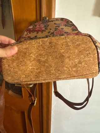 Zaino donna floreale beige