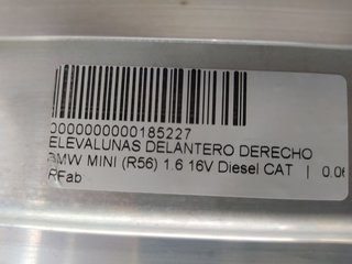 ELEVALUNAS DELANTERO DERECHO BMW MINI (R56) 1.6 16V Diesel CAT