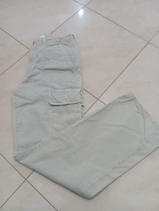 Pantaloni cargo Zara beige T.36