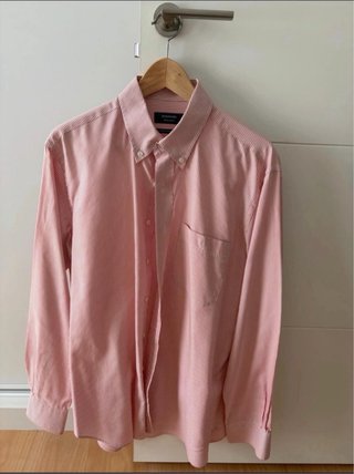 Camisa Rushmore rosa a rayas