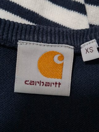 Jersey Carhartt rayas azul marino  blanco Talla XS