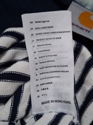 Jersey Carhartt rayas azul marino  blanco Talla XS