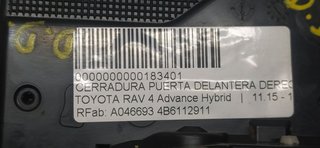 CERRADURA PUERTA DELANTERA DERECHA TOYOTA RAV 4 Advance Hybrid