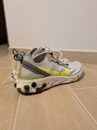 Nike React Element 55 Scarpa Grigio Giallo