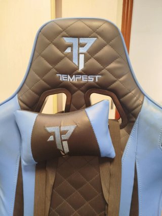 Silla Gaming Tempest Negra y Azul