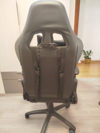 Silla Gaming Tempest Negra y Azul
