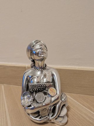 Statua in argento laminato