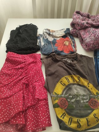 Lote  de ropa t.l de varias marcas