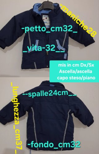 Piumino Champion 6 mesi+ regalo dinosauro