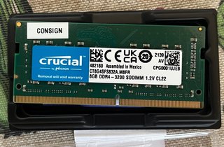 Crucial 8GB DDR4 SODIMM 3200MHz memoria RAM
