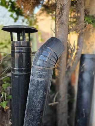 Tubos para estufa de leña acero 120mm