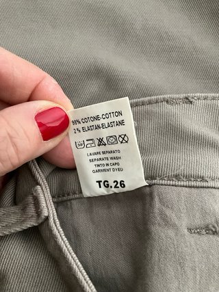 Pantaloni Manila Grace grigi in cotone