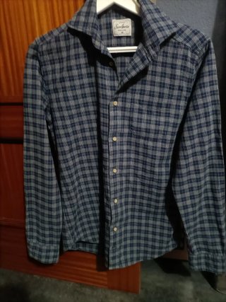 Camisa Scalpers M Cuadros Azul
