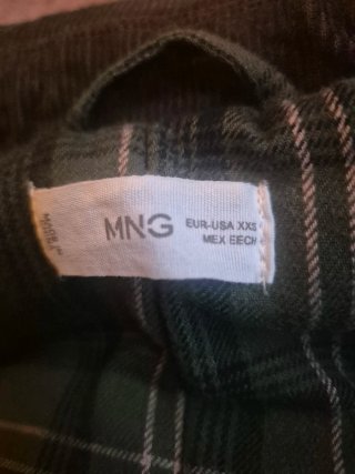 Parka encerada Mango Teen verde