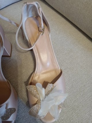 Scarpe da cerimonia artigianali rosa cipria