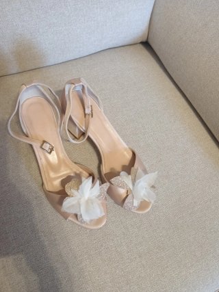 Scarpe da cerimonia artigianali rosa cipria