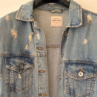 Stradivarius Giubbotto Jeans Denim