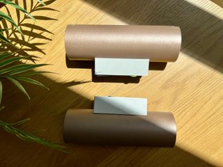 2 Lámparas de pared metal rosa satinado